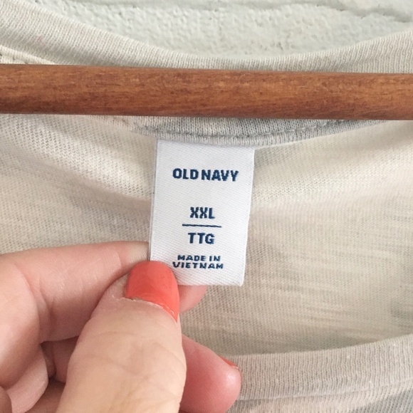 Old Navy Mini T-Shirt dress Camo print Heather Gray Cream Vanilla Beige Sz XXL - Picture 3 of 8